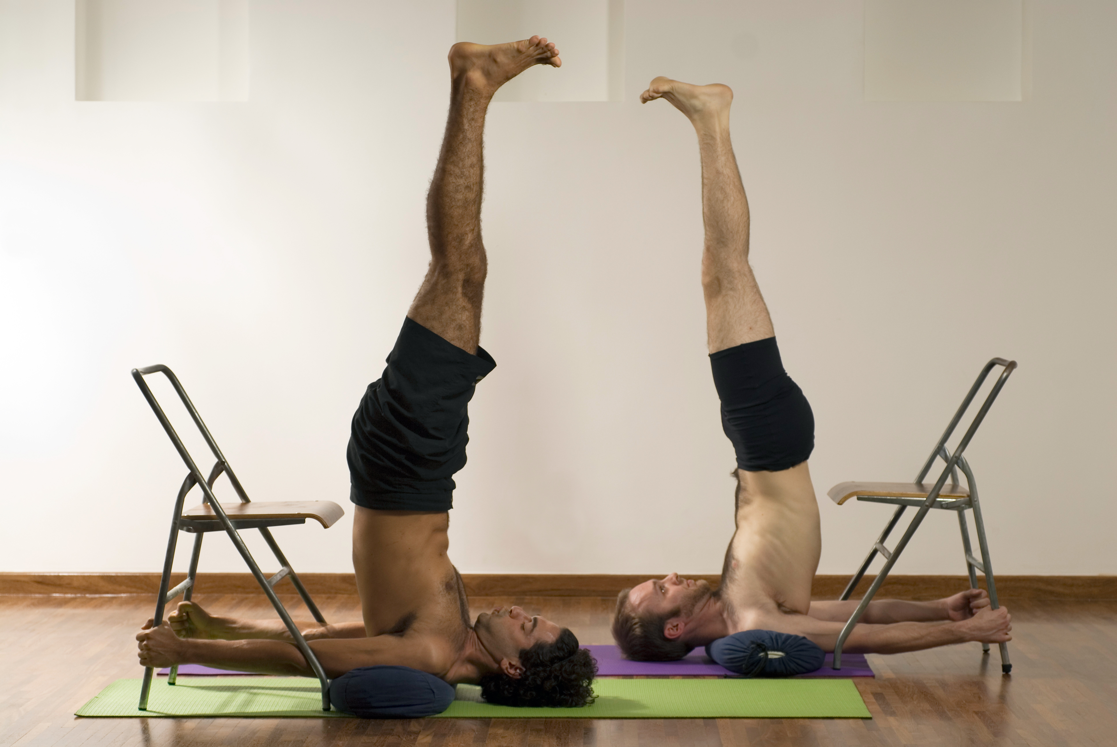 headstand with chair