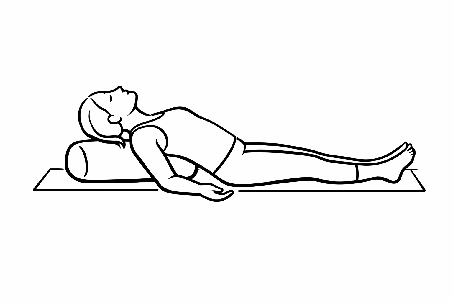 Supported Fish Pose (Matsyasana) yoga king products yoga props