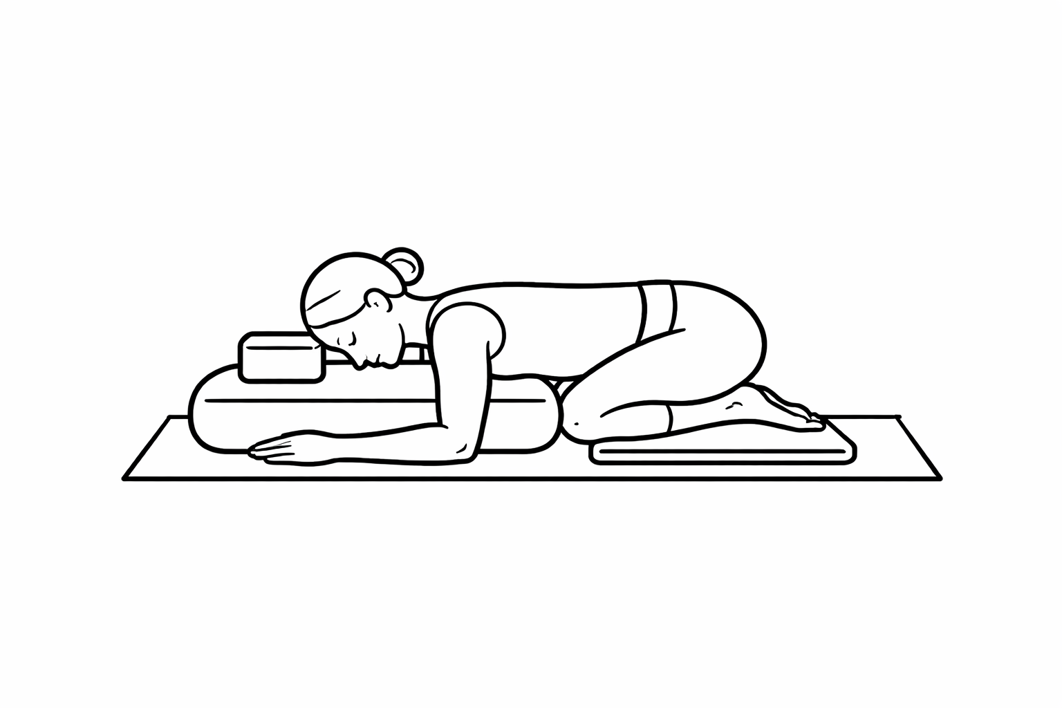 Supported Childs Pose Yoga Props Australia