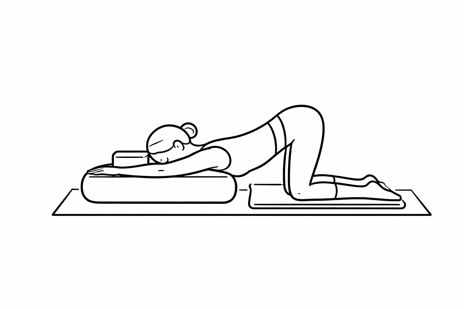 Supported Puppy Pose Yoga Props Australia