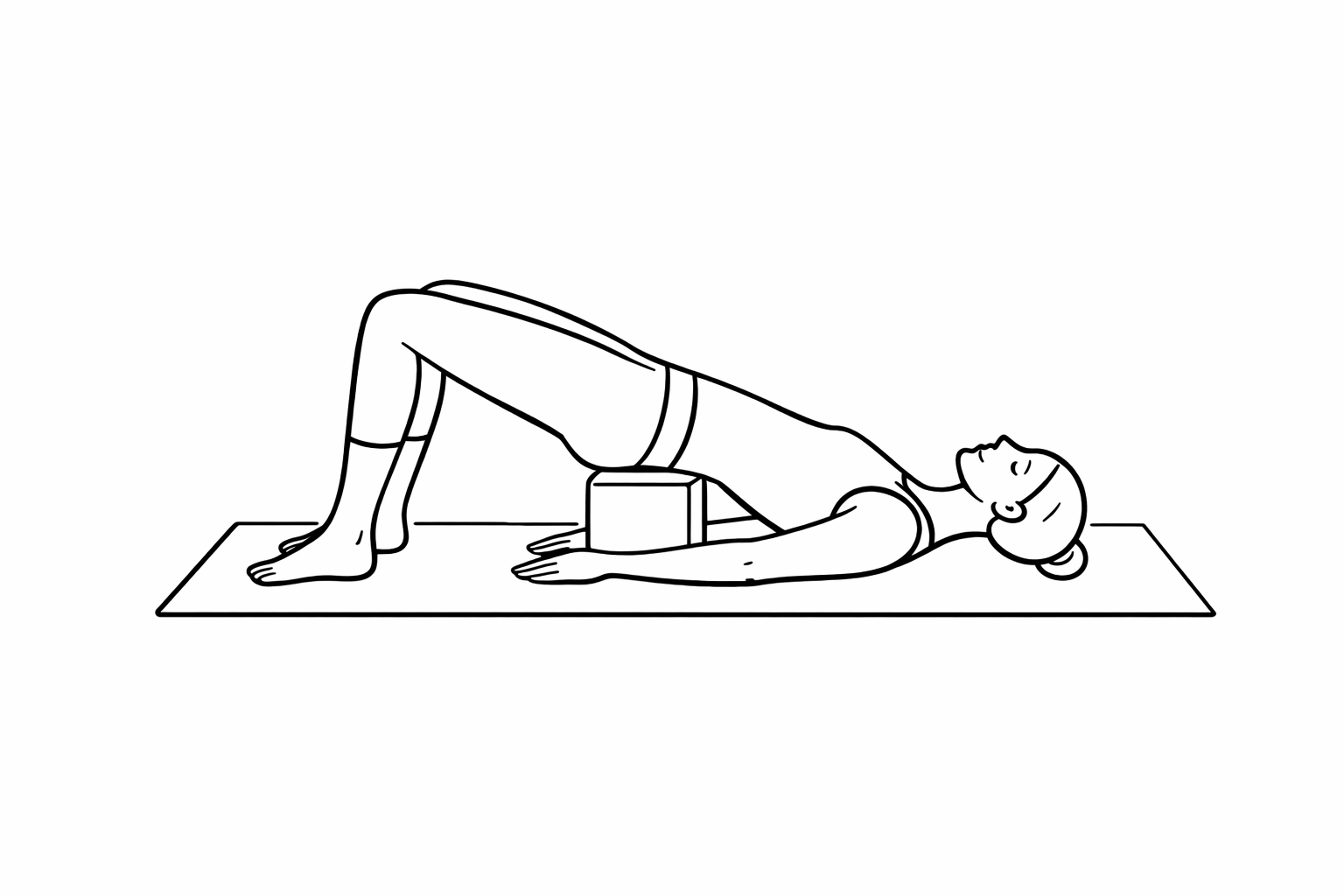 Supported Bridge Pose Yoga Props Australia