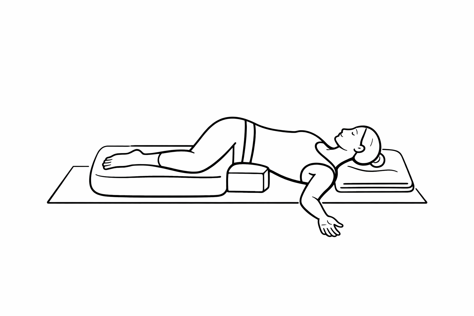 Supported Supine Twist Yoga Props Australia