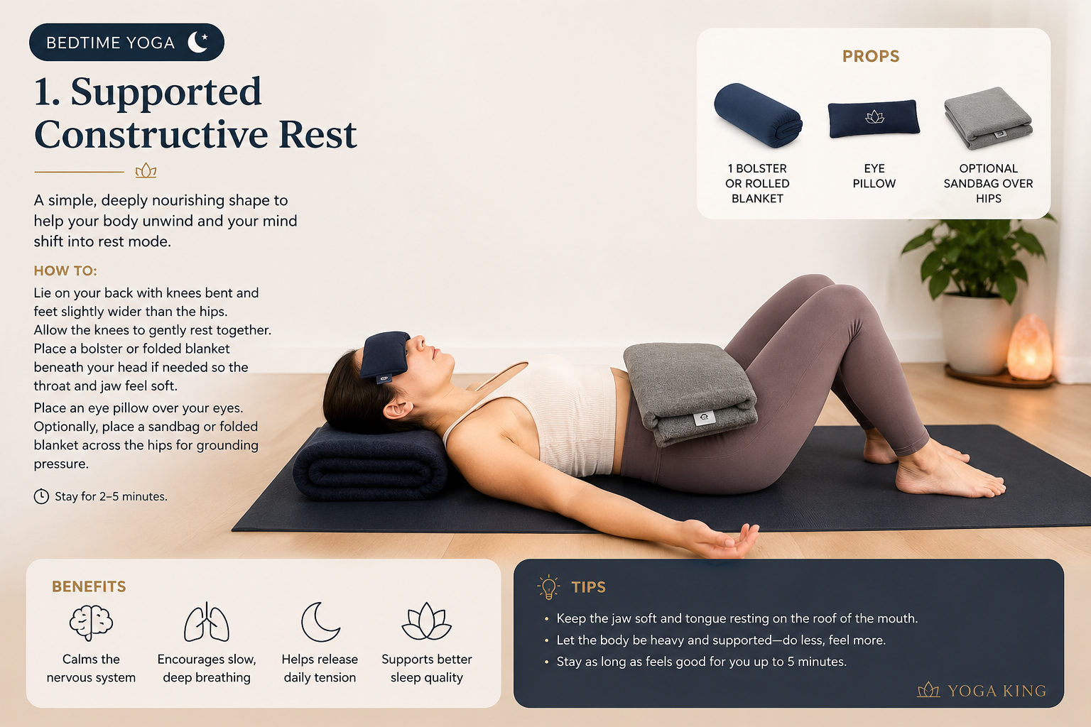 Supported Resting Pose Yoga Props
