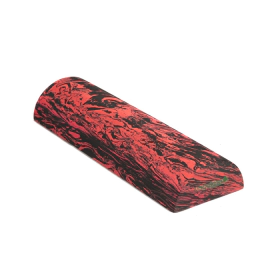 Yoga D-Shape Rollers 45cm long- Taffy (Red/Black)