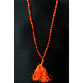 Orange Onyx Mala - Prayer Beads