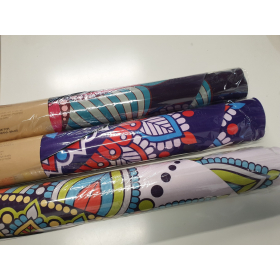 Yoga King's Natural Rubber with designed TPE top Round Meditation 4mm thick Mat