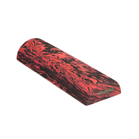 Yoga D-Shape Rollers 45cm long- Taffy (Red/Black)