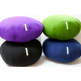 Organic Cotton Round Zafu - Kapok fill
