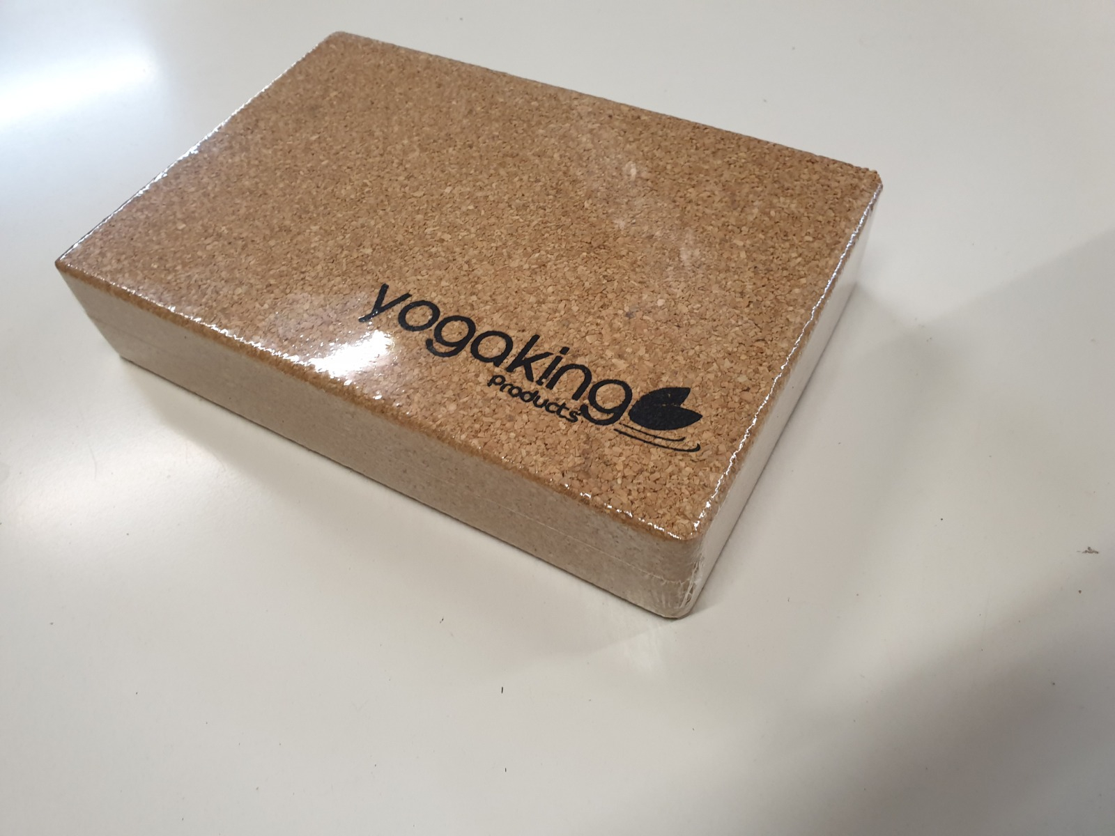 Natural Cork Yoga Block - Bevel edge Xtra Large but HALF size