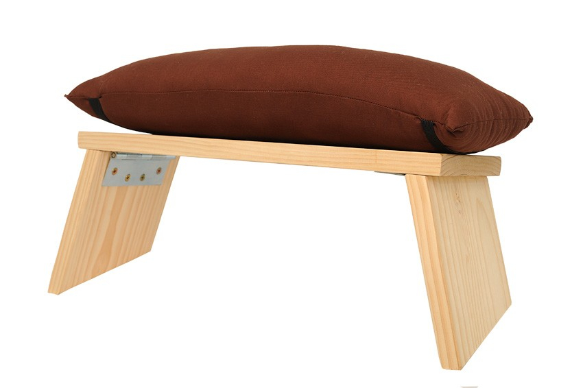 Folding meditation stool cushion